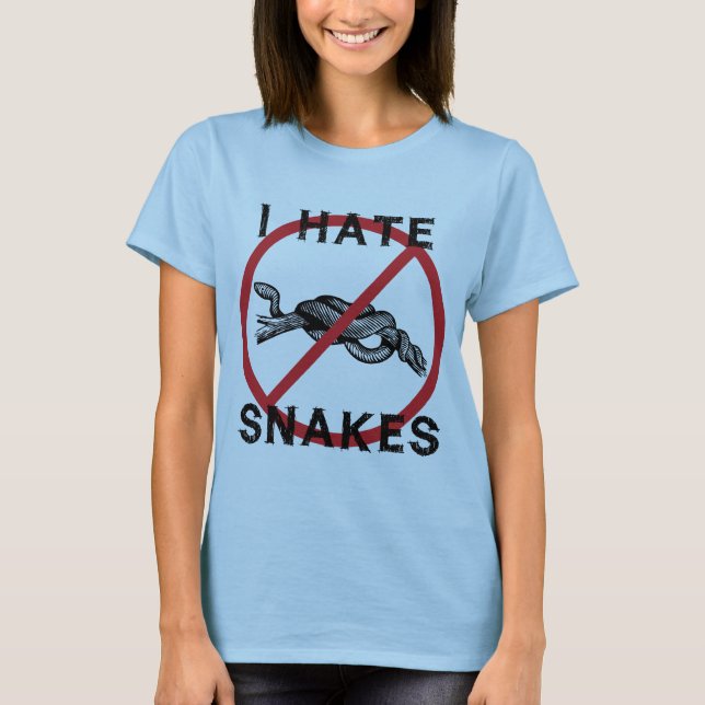 Camiseta Eu Odeio Cobras (Frente)