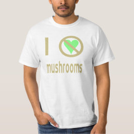Camiseta Eu Odeio Cogumelos Sem Amor