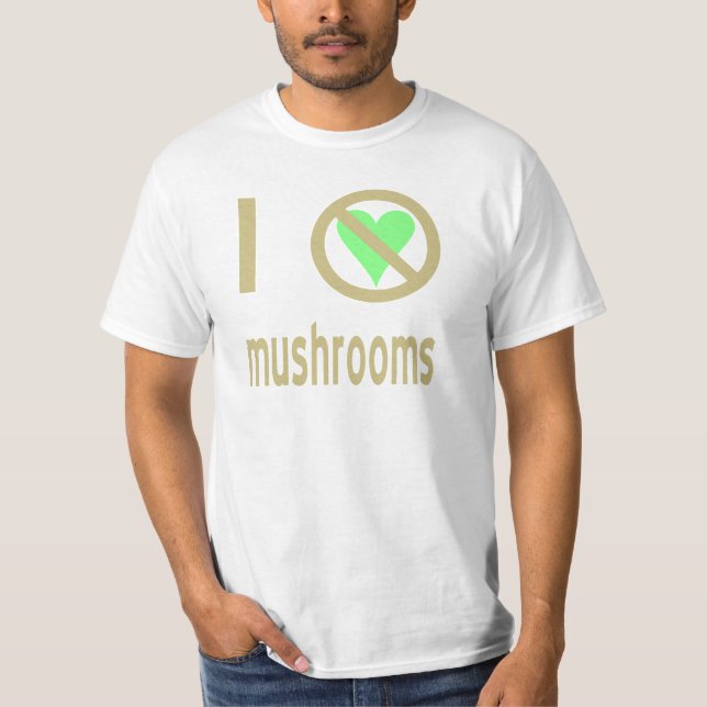 Camiseta Eu Odeio Cogumelos Sem Amor (Frente)