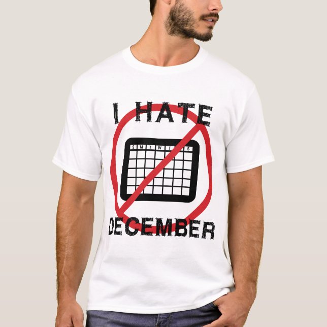 Camiseta Eu Odeio Dezembro (Frente)