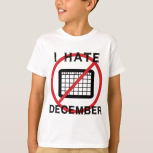 Camiseta Eu Odeio Dezembro