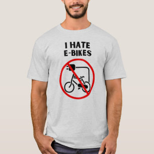 Camiseta Eu odeio e-bikes
