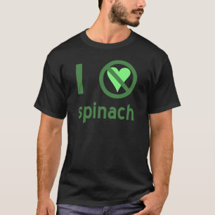 Camiseta Eu Odeio Espinafre Sem Amor