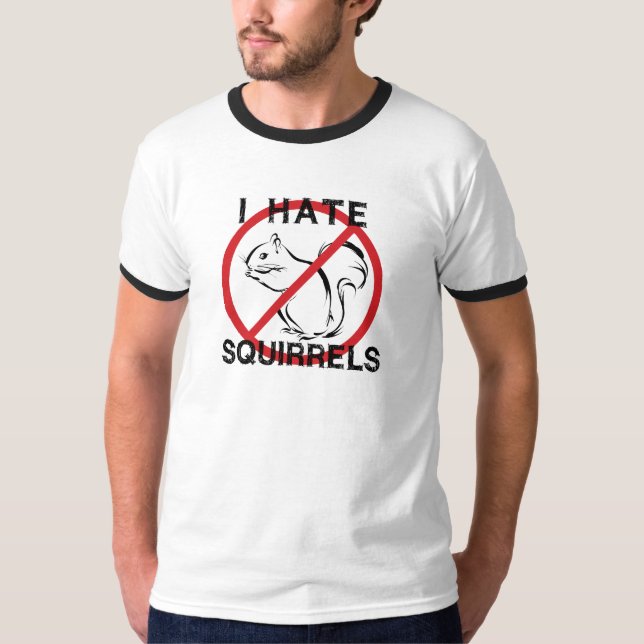Camiseta Eu Odeio Esquilos (Frente)