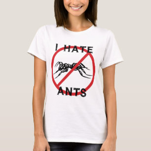 Camiseta Eu Odeio Formigas