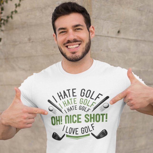 Camiseta Eu Odeio Golfe (golf shirt)