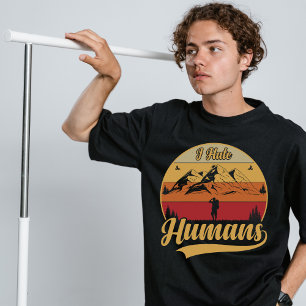 Camiseta Eu odeio humanos