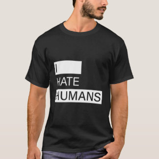 Camiseta Eu Odeio Humanos Engraçados Antisociais