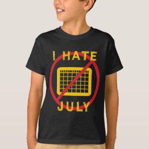 Camiseta Eu Odeio Julho