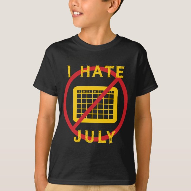 Camiseta Eu Odeio Julho (Frente)
