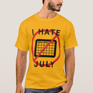 Camiseta Eu Odeio Julho