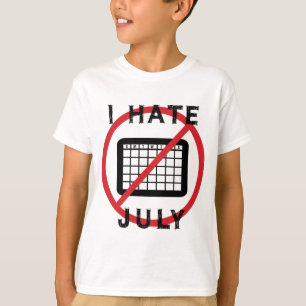 Camiseta Eu Odeio Julho
