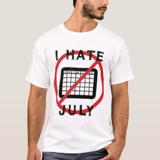 Camiseta Eu Odeio Julho