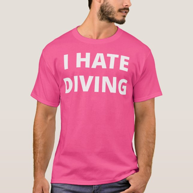 Camiseta Eu Odeio Mergulho (Frente)
