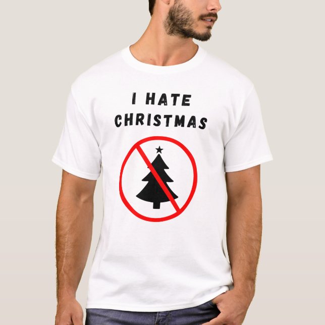 Camiseta Eu odeio Natal (Frente)