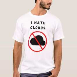 Camiseta Eu odeio nuvens