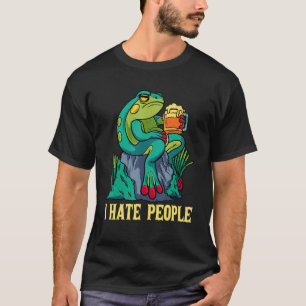 Camiseta Eu Odeio O Bebê Do Artesanato Do Pessoas Sapo