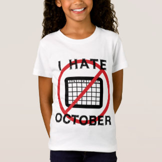 Camiseta Eu Odeio Outubro