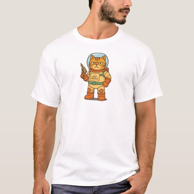 Camiseta Eu Odeio Pessoas (Frente)
