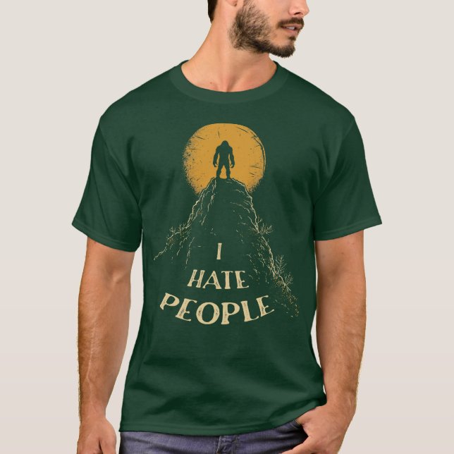 Camiseta Eu Odeio Pessoas 1 (Frente)