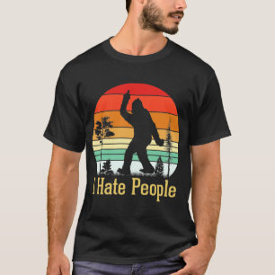 Camiseta Eu Odeio Pessoas De Pé Grande