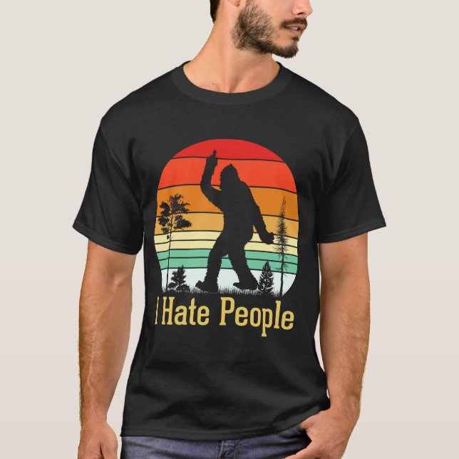 Camiseta Eu Odeio Pessoas De Pé Grande (Frente)