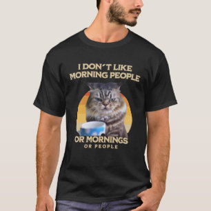 Camiseta Eu Odeio Pessoas E Manhãs De Manhã E Pessoas