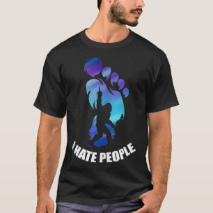 Camiseta Eu Odeio Pessoas Engraçadas Introdução ao Pé Grand
