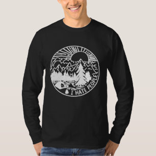 Camiseta Eu Odeio Pessoas Eu Adoro Acampar Engraçado
