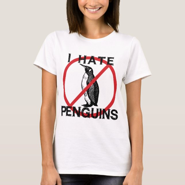 Camiseta Eu Odeio Pinguins (Frente)