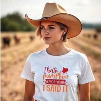 Camiseta Eu Odeio Pumpkin Spice, Sim Eu Disse