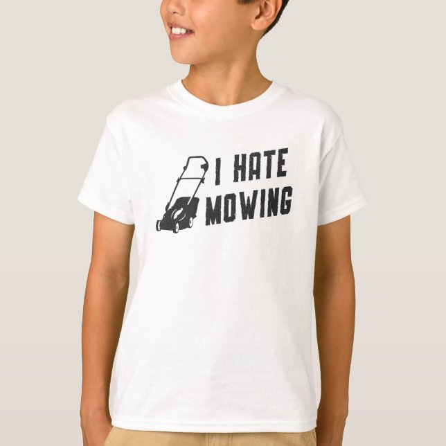 Camiseta Eu Odeio Remar Amarrando De Jardinagem (Frente)