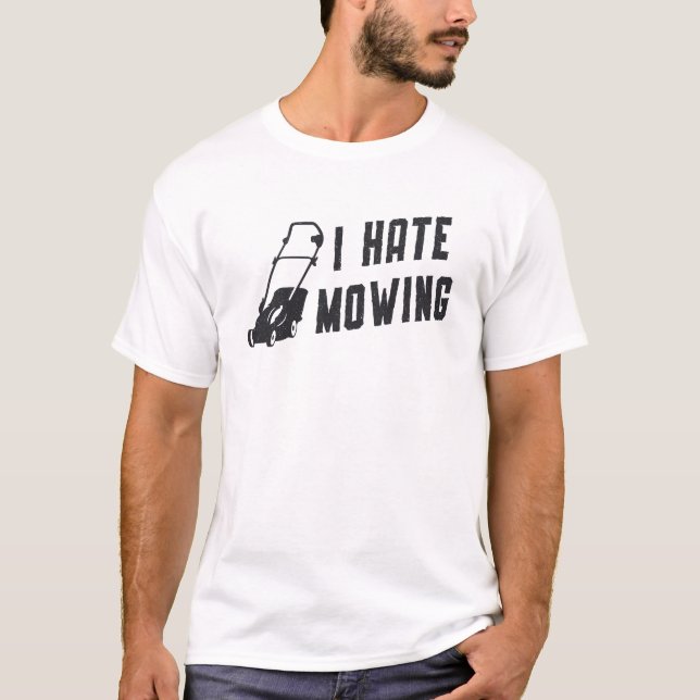 Camiseta Eu Odeio Remar Amarrando De Jardinagem (Frente)