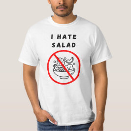 Camiseta Eu odeio salada