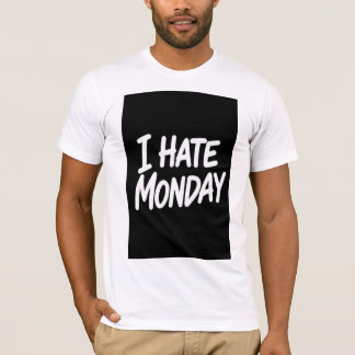 CAMISETA EU ODEIO SEGUNDA-FEIRA