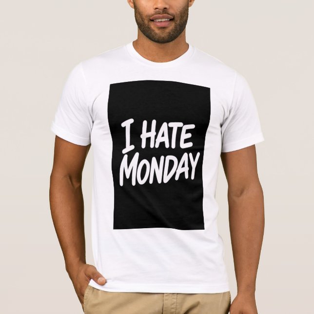 CAMISETA EU ODEIO SEGUNDA-FEIRA (Frente)