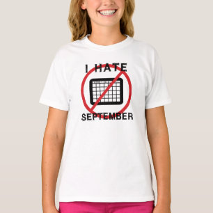 Camiseta Eu Odeio Setembro