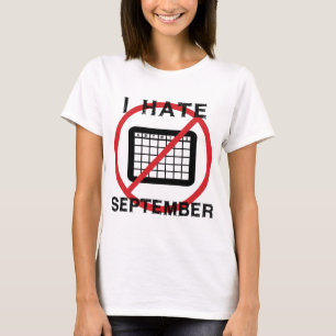 Camiseta Eu Odeio Setembro