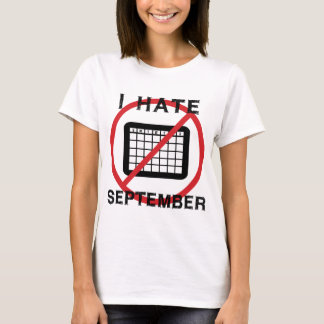 Camiseta Eu Odeio Setembro