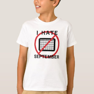 Camiseta Eu Odeio Setembro
