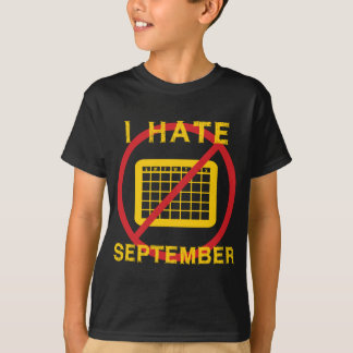 Camiseta Eu Odeio Setembro