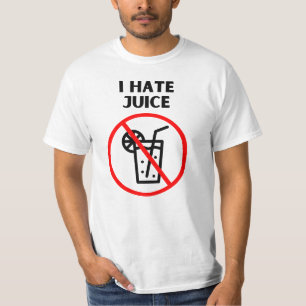Camiseta Eu odeio suco