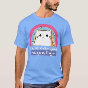 Camiseta Eu odeio todos igualmente