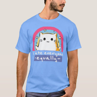 Camiseta Eu odeio todos igualmente