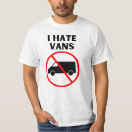 Camiseta Eu odeio vans