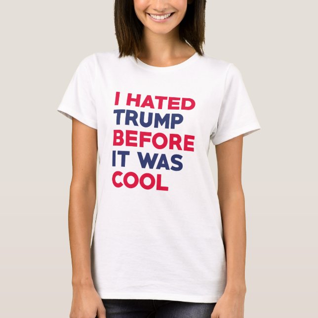 Camiseta Eu Odiava Trump (Frente)