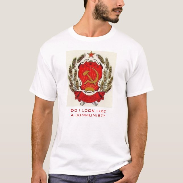 Camiseta Eu olho como um comunista? (Frente)