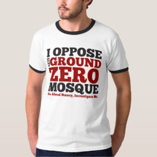 Camiseta Eu opor a mesquita do ponto zero