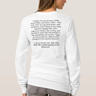 Camiseta "Eu opor o uso dos colares de choque, colla do