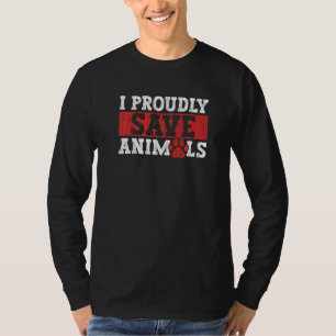 Camiseta Eu Orgulho-me de salvar os animais ativistas dos d